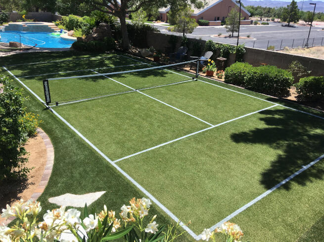 Los Angeles and Southern California Pickleball Court with Pool